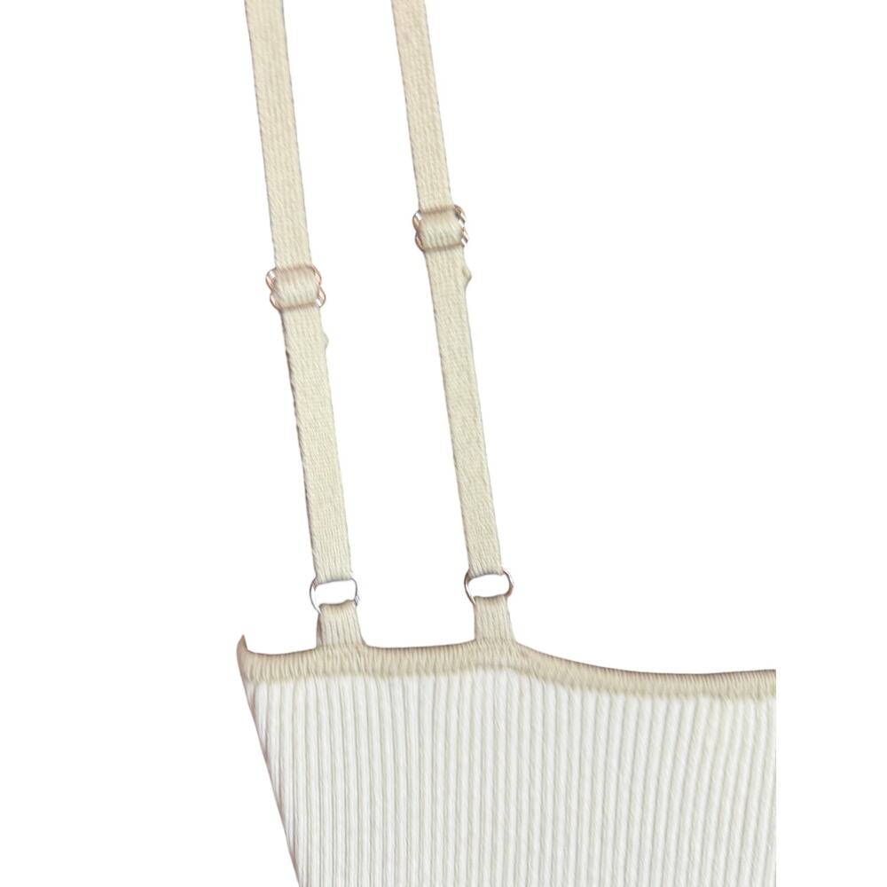 Ramona Womens Small Ribbed Bodycon Knit Dress Size Small Green Spaghetti Strap - Picture 6 of 9